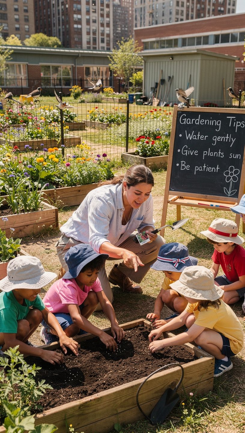 庭に植えられた様々なハーブの様子