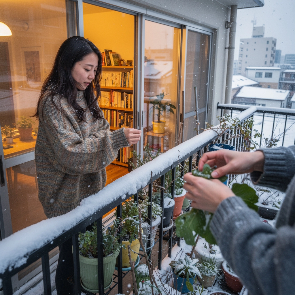 ガーデニング用の手袋と道具が整然と並べられた画像