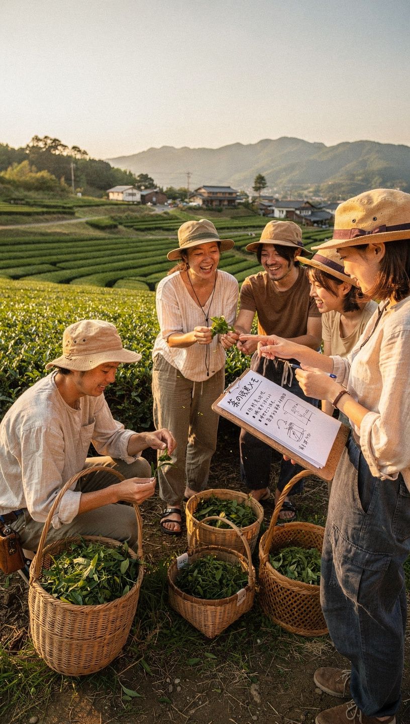 ガーデンツールのセットが並んでいる写真